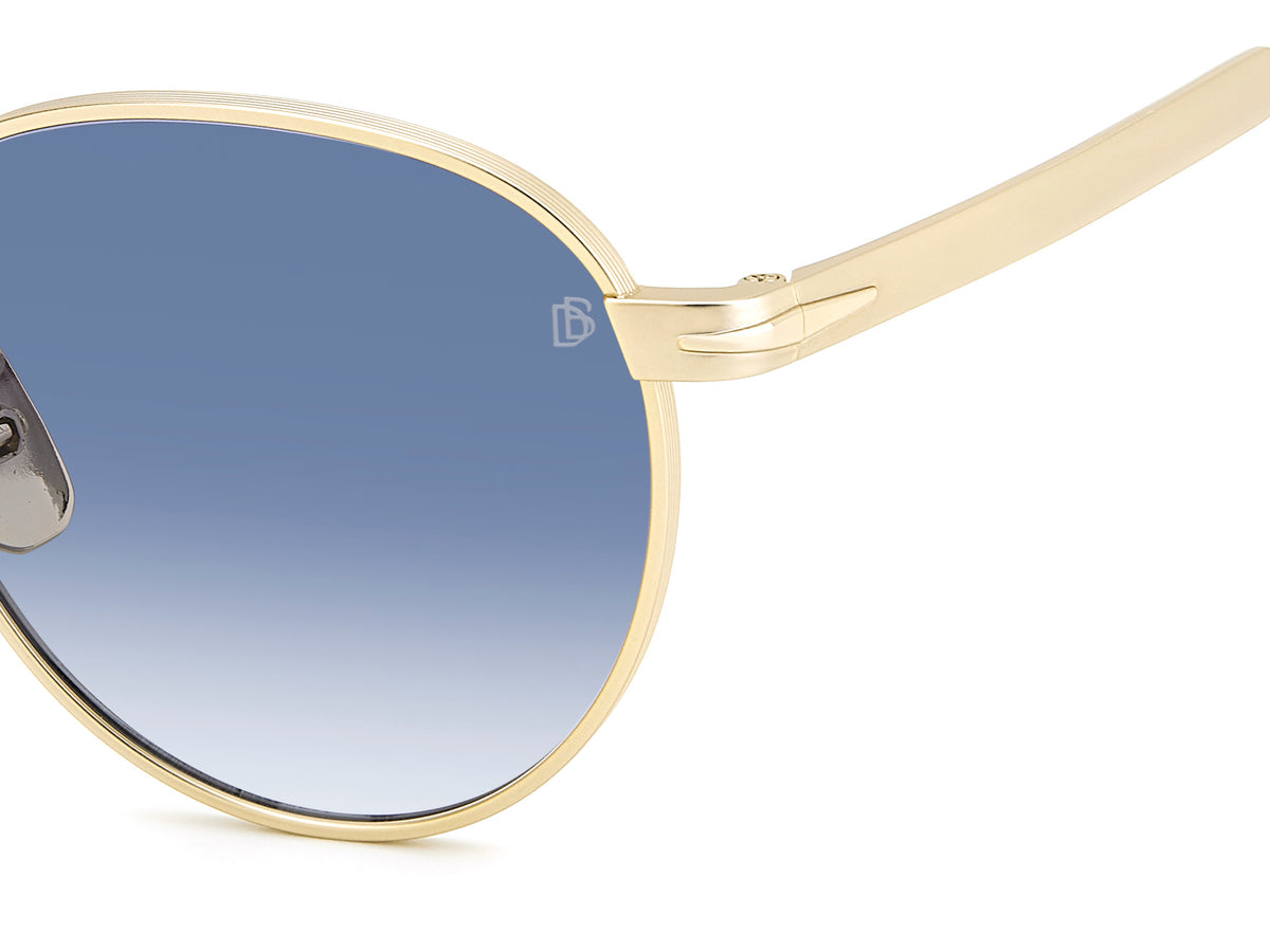 David Beckham DB 1142/S Matte Gold/ Blue Lens
