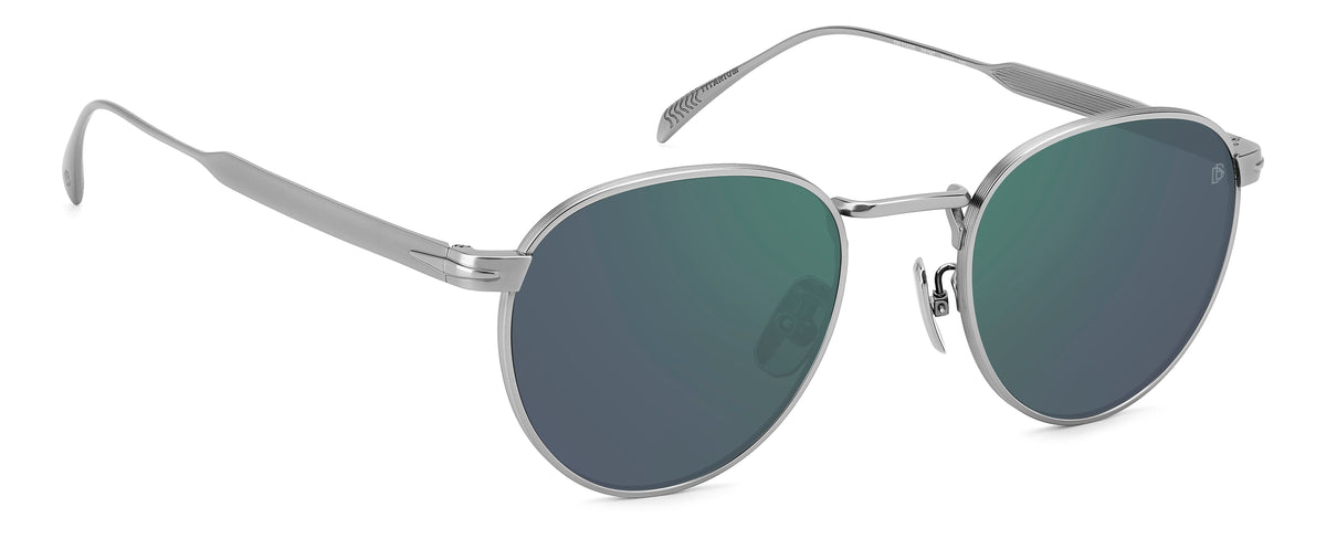 David Beckham DB 1142/S Matte Ruthenium/ Green Lens
