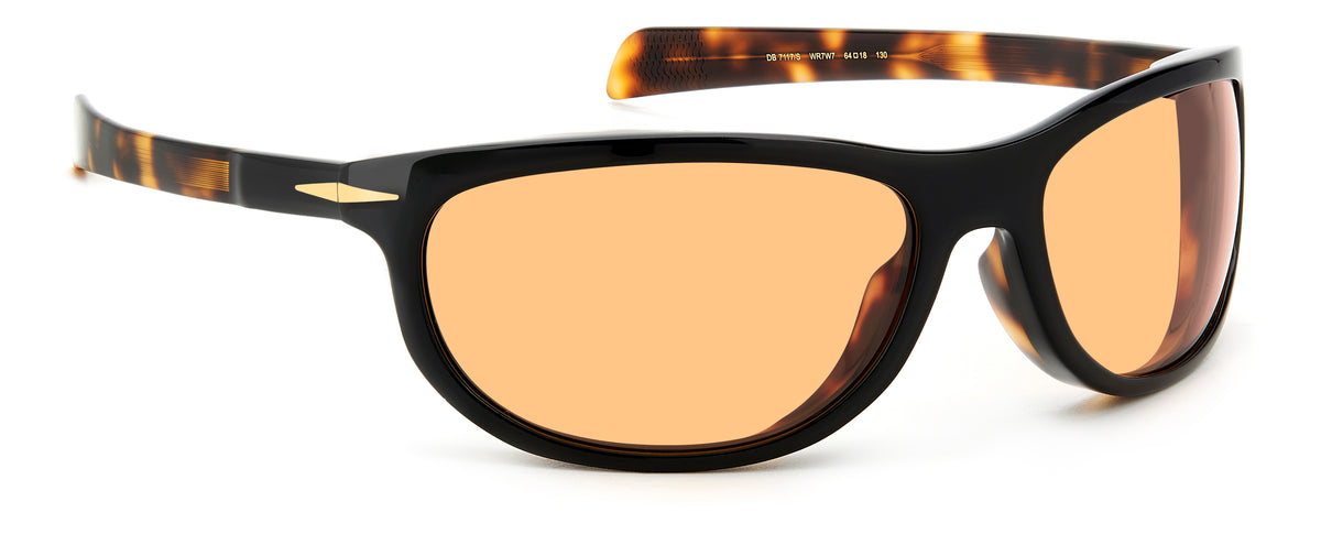 David Beckham DB 7117/S Black Havana/ Orange Lens