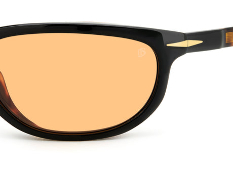David Beckham DB 7117/S Black Havana/ Orange Lens
