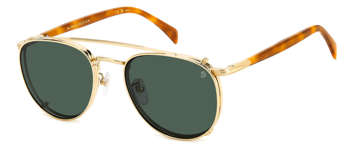 David Beckham DB 1144/CS Gold Brown Havana/ Green Lens Polarised