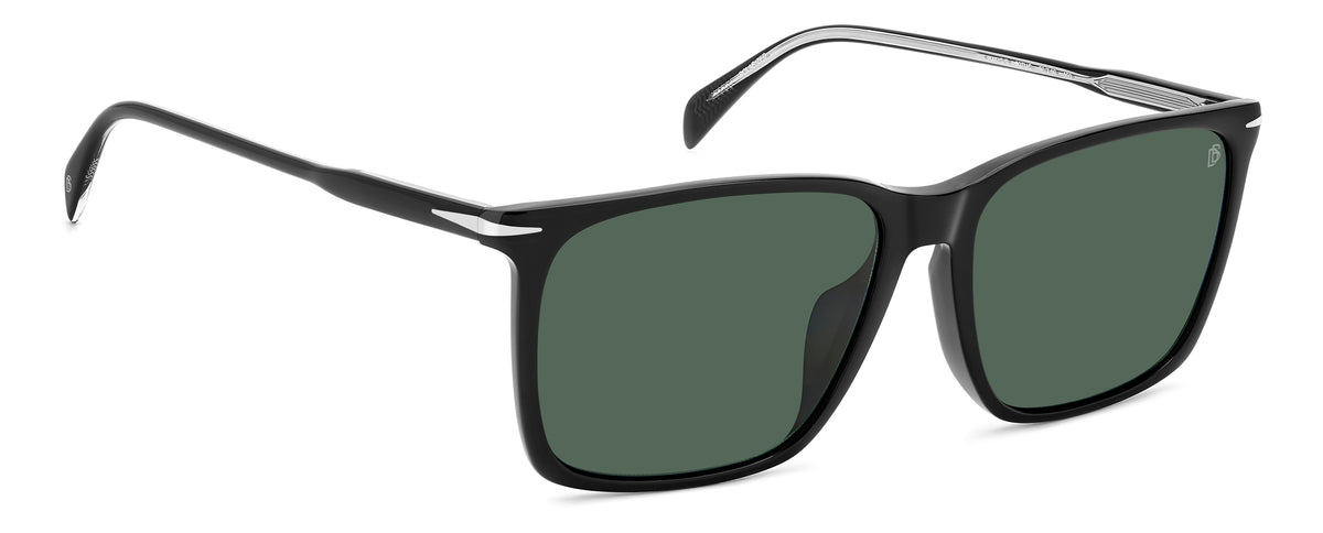 David Beckham DB 1145/G/S Black/ Green Lens Polarised