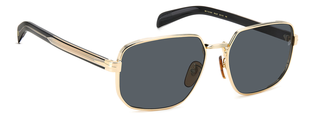 David Beckham DB 7121/G/S Gold Black_/ Grey Lens