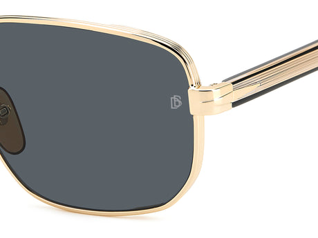 David Beckham DB 7121/G/S Gold Black_/ Grey Lens