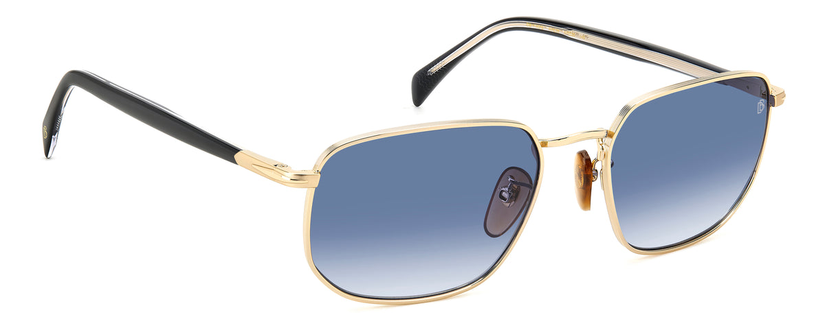 David Beckham DB 1143/S Gold Black_/ Blue Lens
