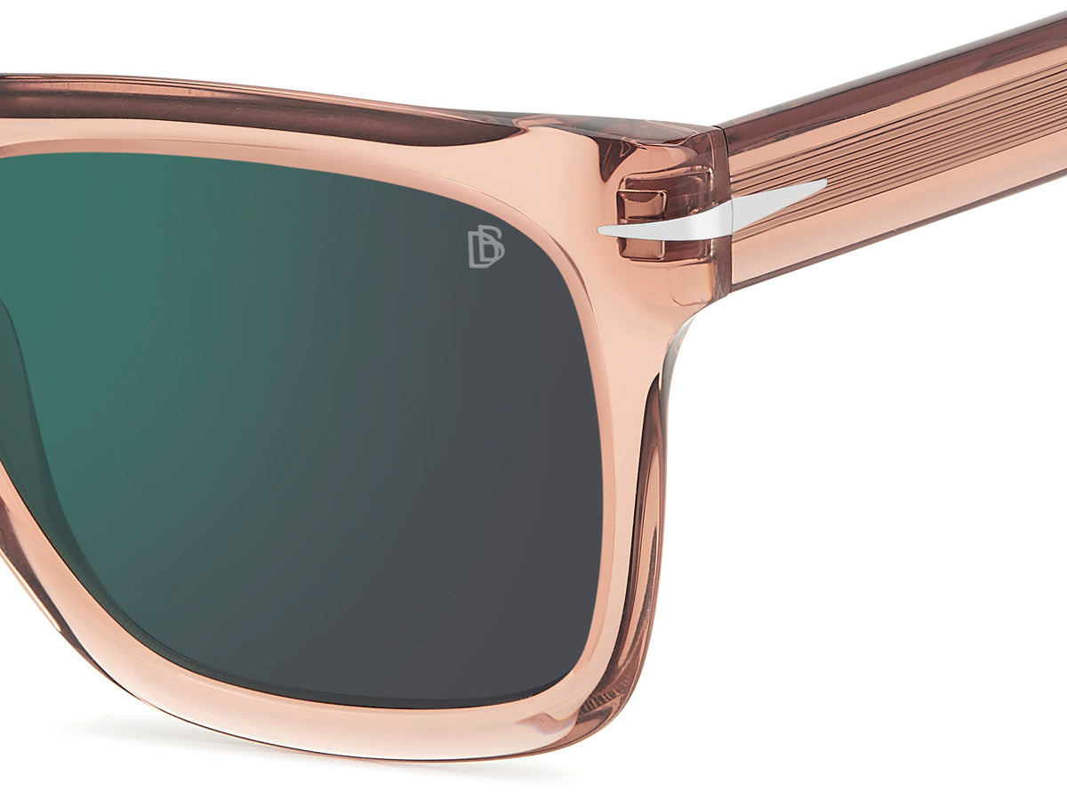 David Beckham DB 7000/S FLAT-54-35J PINK MT GREEN SP