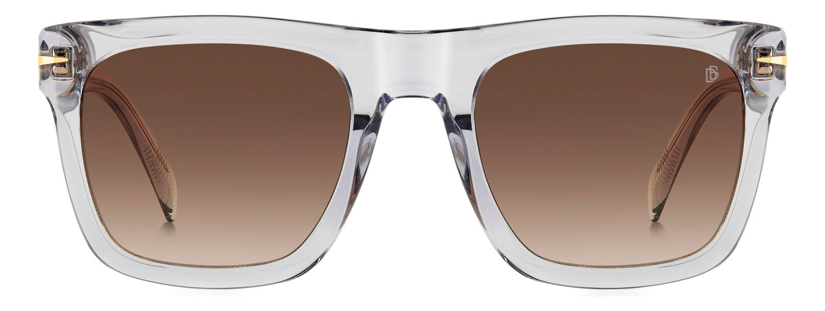 David Beckham DB 7000/S FLAT Crystal Grey/ Brown Lens