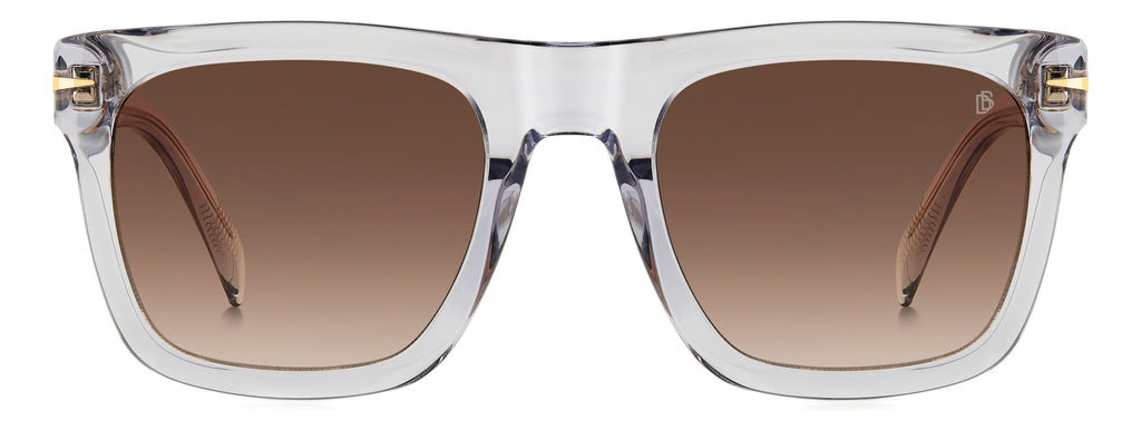 David Beckham DB 7000/S FLAT Crystal Grey/ Brown Lens