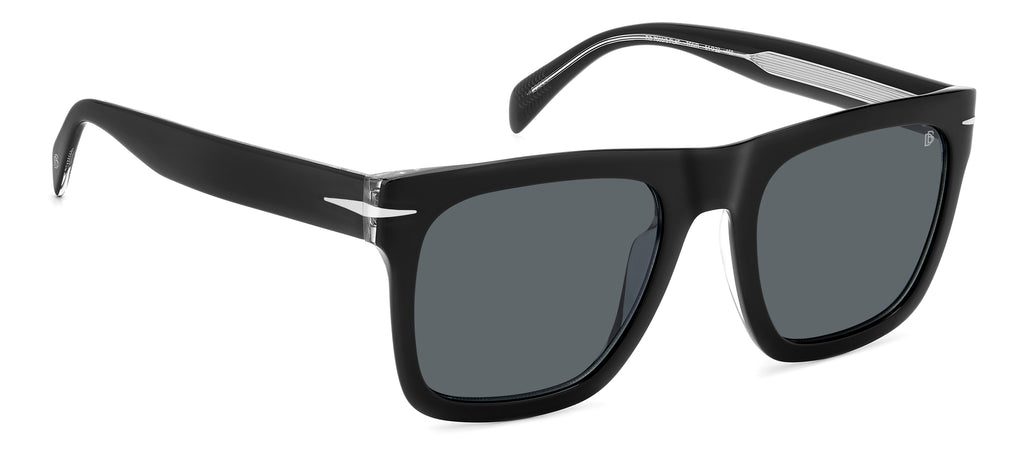 David Beckham DB 7000/S FLAT Black Crystal/ Grey Lens