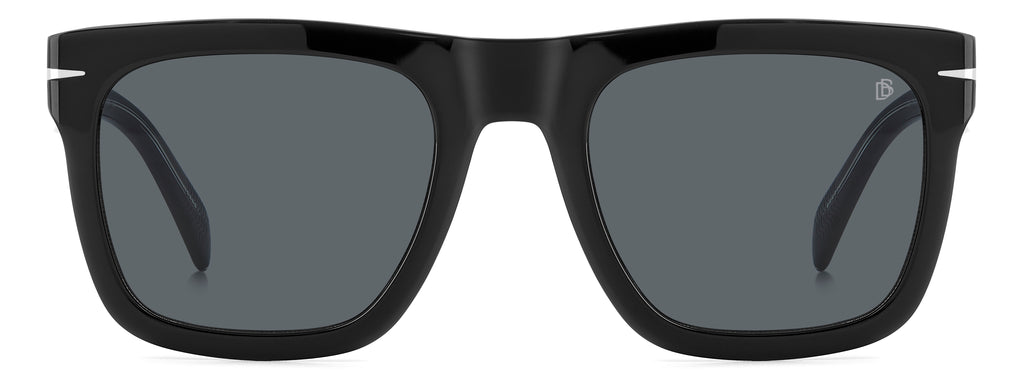 David Beckham DB 7000/S FLAT Black Crystal/ Grey Lens