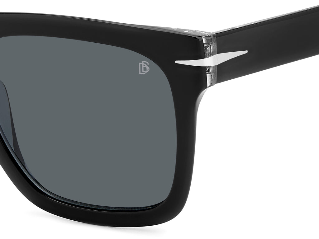 David Beckham DB 7000/S FLAT Black Crystal/ Grey Lens