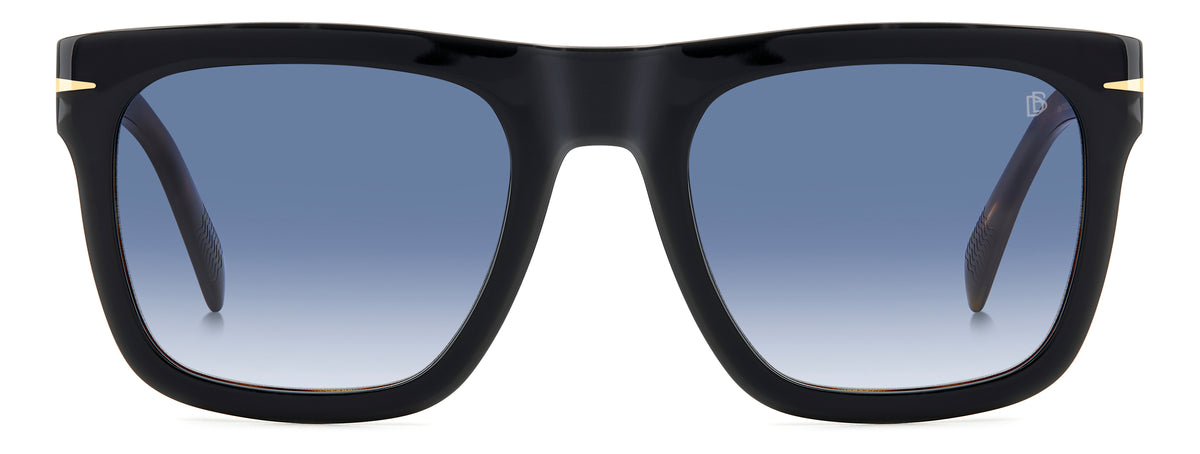 David Beckham DB 7000/S FLAT Black Havana/ Blue Lens