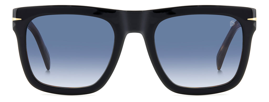 David Beckham DB 7000/S FLAT Black Havana/ Blue Lens