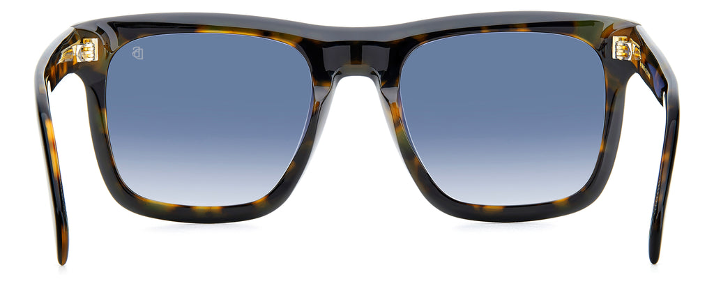 David Beckham DB 7000/S FLAT Black Havana/ Blue Lens
