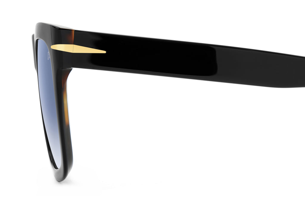 David Beckham DB 7000/S FLAT Black Havana/ Blue Lens