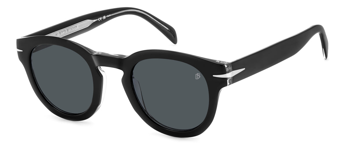 David Beckham DB 7041/S FLAT Black Crystal/ Grey Lens