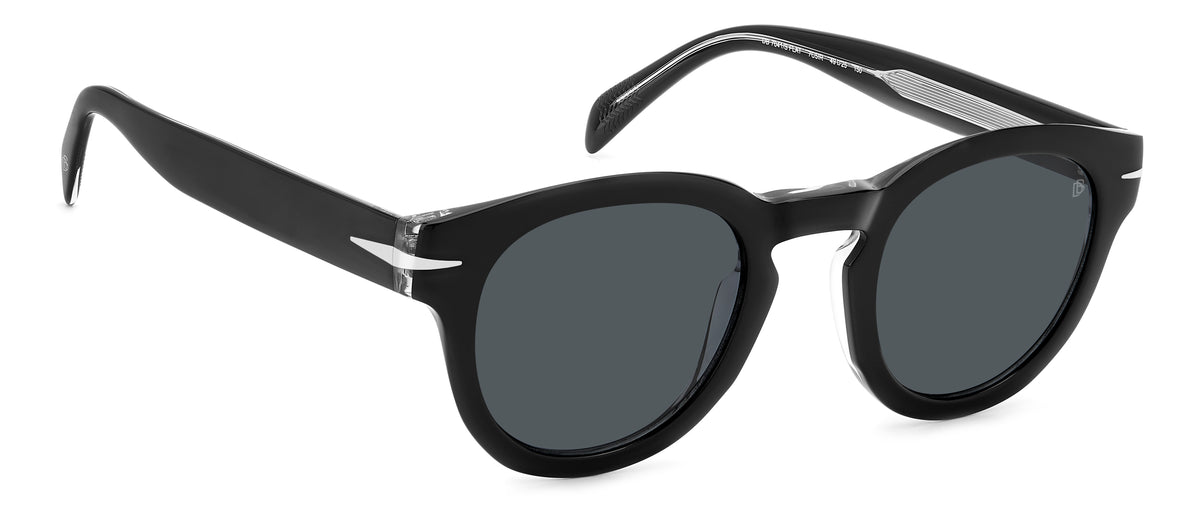 David Beckham DB 7041/S FLAT Black Crystal/ Grey Lens