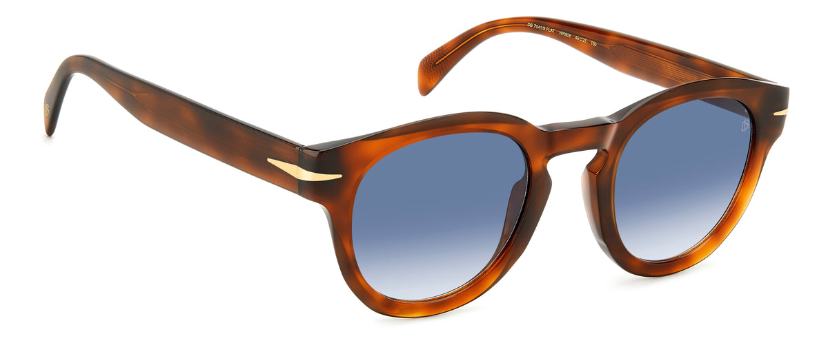 David Beckham DB 7041/S FLAT Brown Havana/ Blue Lens