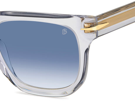 David Beckham DB 7118/S Crystal Grey/ Blue Lens