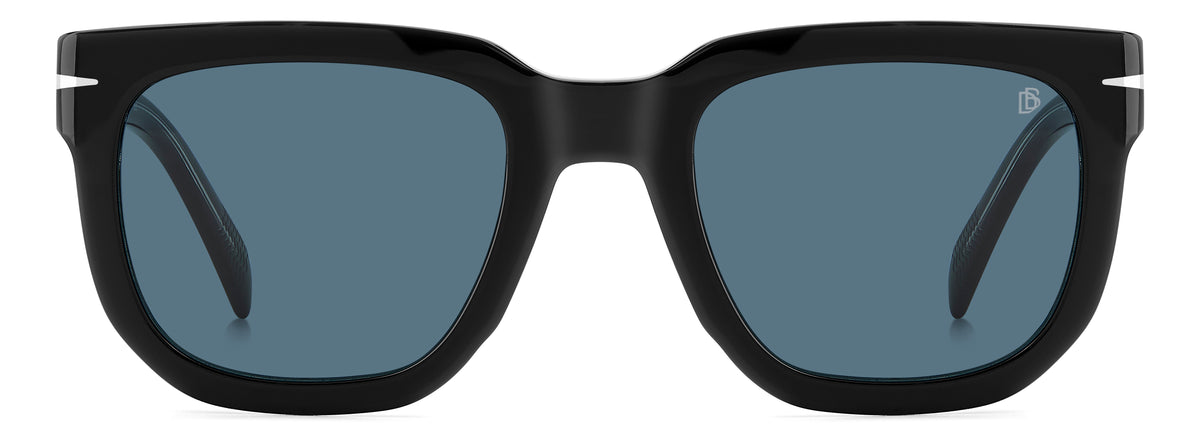 David Beckham DB 7118/S Black Crystal/ Blue Lens
