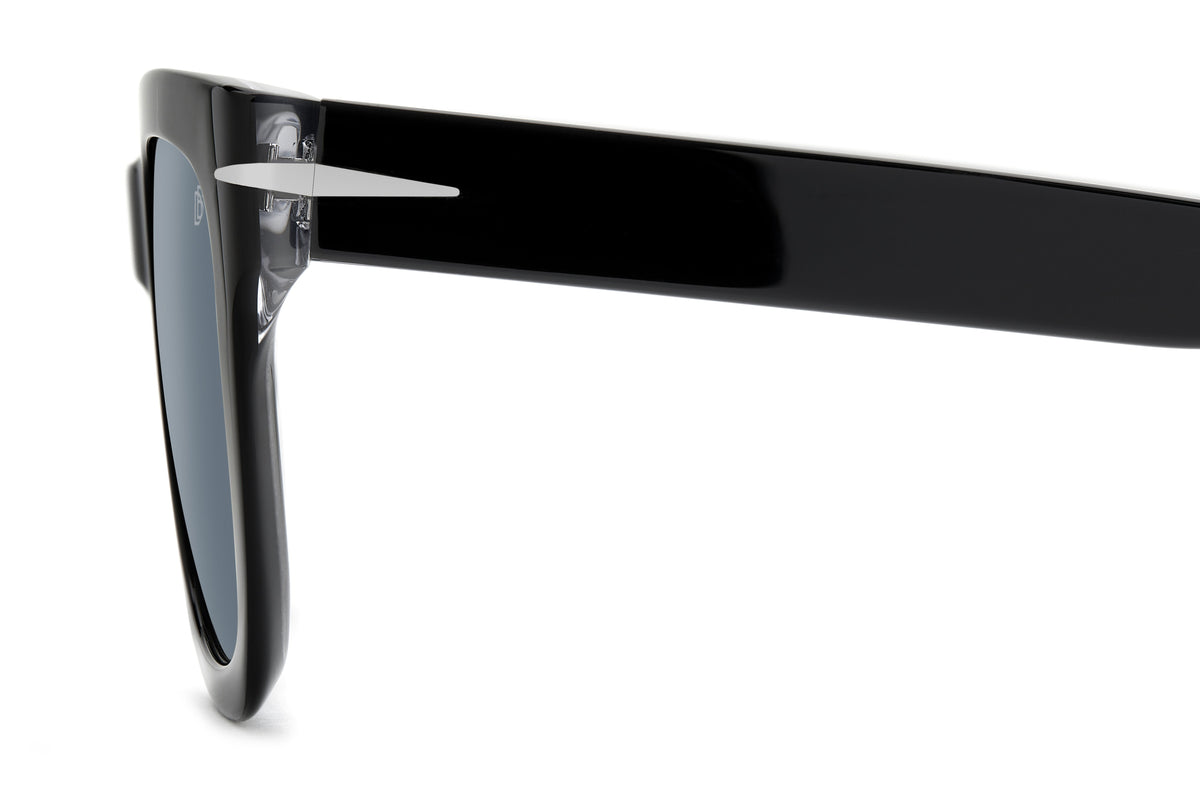 David Beckham DB 7118/S Black Crystal/ Blue Lens