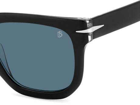 David Beckham DB 7118/S Black Crystal/ Blue Lens