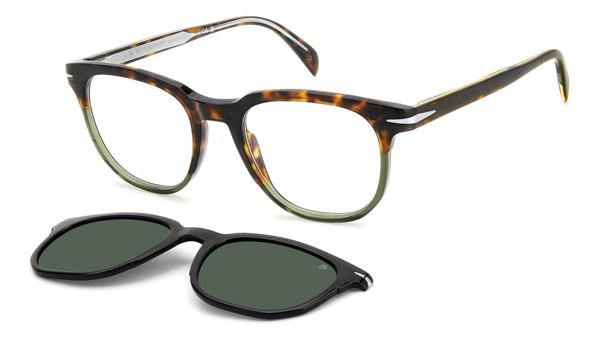 David Beckham DB 7120/CS Havana Green/ Green Lens Polarised