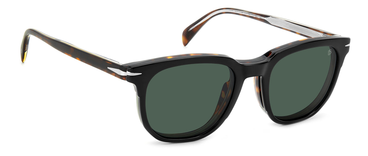David Beckham DB 7120/CS Havana Green/ Green Lens Polarised