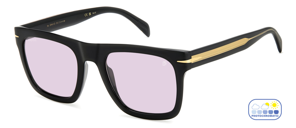 David Beckham DB 7000/S FLAT Black/ Purple Lens; Grey Lens