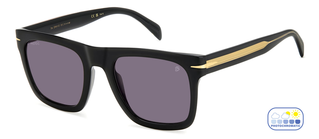 David Beckham DB 7000/S FLAT Black/ Purple Lens; Grey Lens