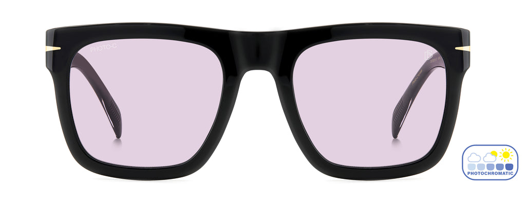 David Beckham DB 7000/S FLAT Black/ Purple Lens; Grey Lens