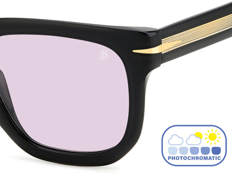 David Beckham DB 7118/S Black/ Purple Lens; Grey Lens