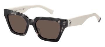 Tommy Hilfiger TH 2101/S Black White Havana/ Brown