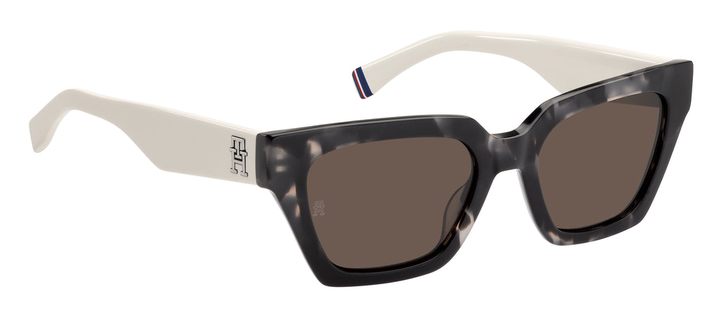 Tommy Hilfiger TH 2101/S Black White Havana/ Brown