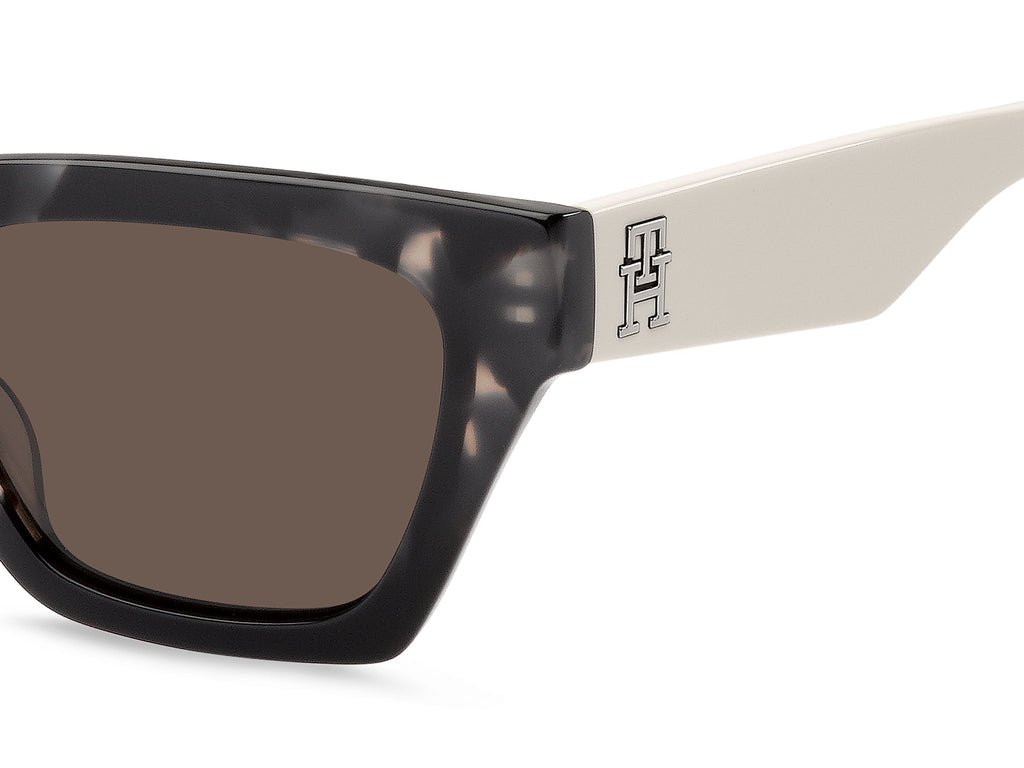 Tommy Hilfiger TH 2101/S Black White Havana/ Brown