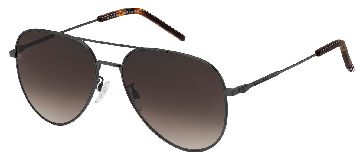 Tommy Hilfiger TH 2111/G/S Matte Ruthenium Black/ Brown Shaded