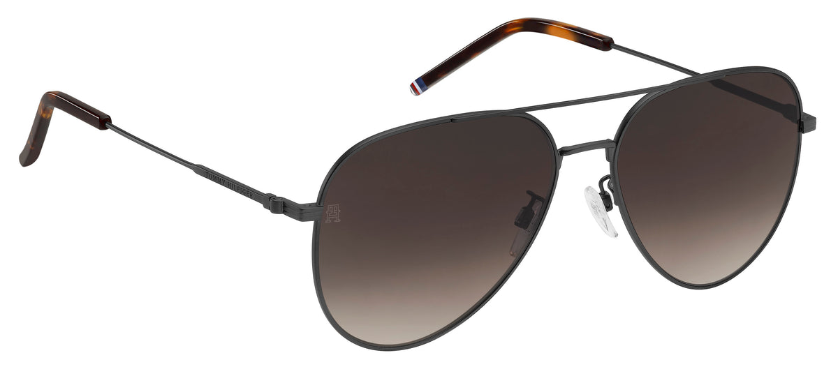 Tommy Hilfiger TH 2111/G/S Matte Ruthenium Black/ Brown Shaded