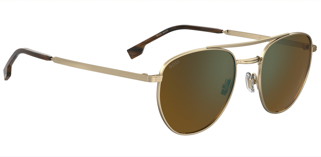 BOSS 1631/S Gold/ Green Mirror