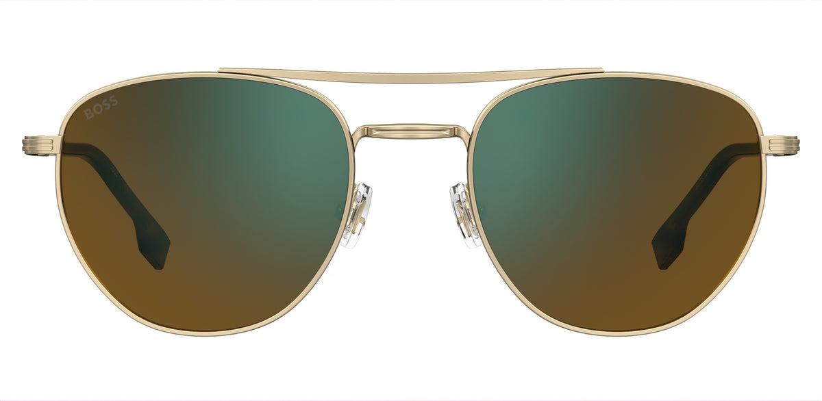 BOSS 1631/S Gold/ Green Mirror