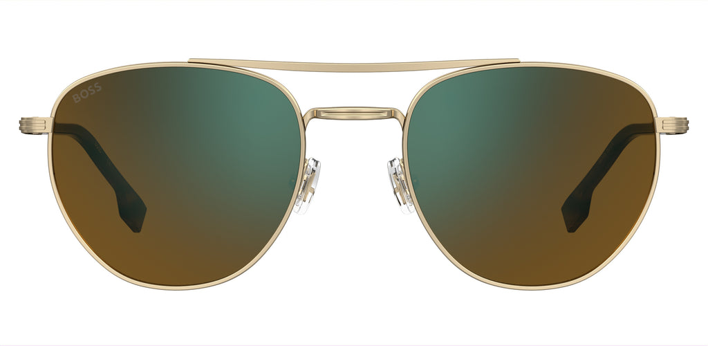 BOSS 1631/S Gold/ Green Mirror