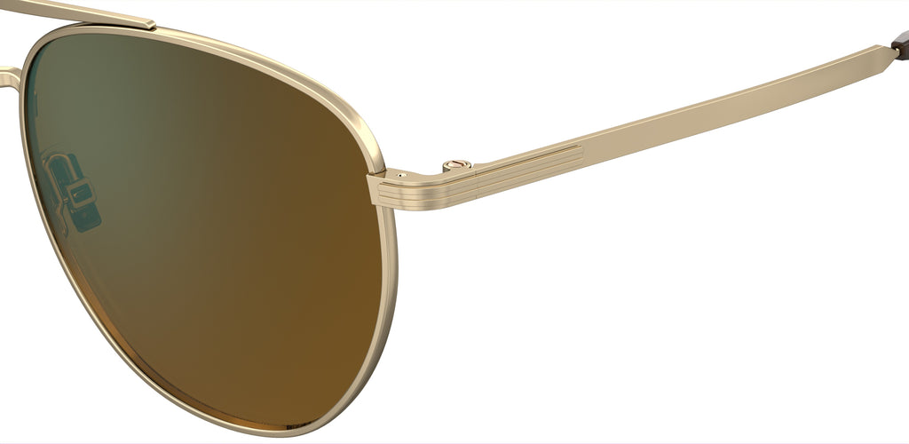 BOSS 1631/S Gold/ Green Mirror