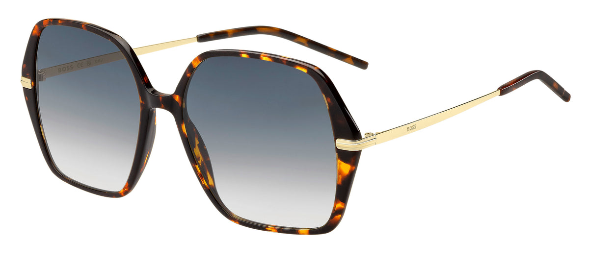 BOSS 1660/S Havana Gold/ Dark Grey Shaded