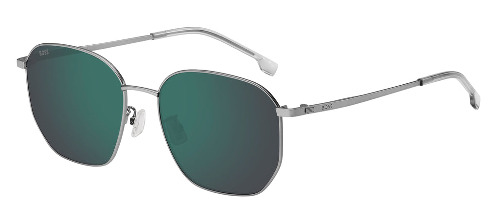 BOSS 1673/F/SK Matte Ruthenium/ Green Mirror
