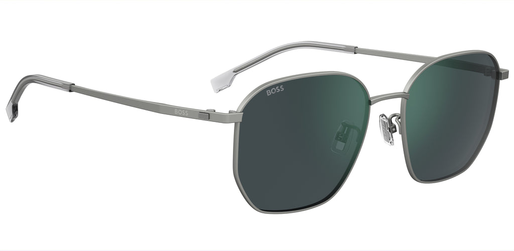 BOSS 1673/F/SK Matte Ruthenium/ Green Mirror
