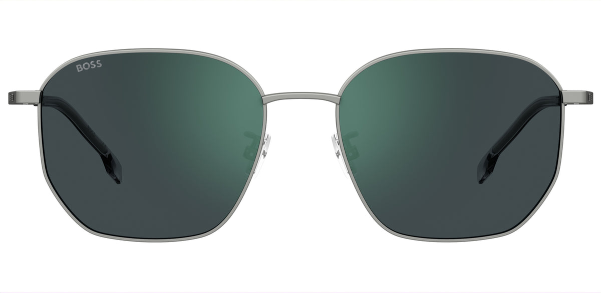 BOSS 1673/F/SK Matte Ruthenium/ Green Mirror