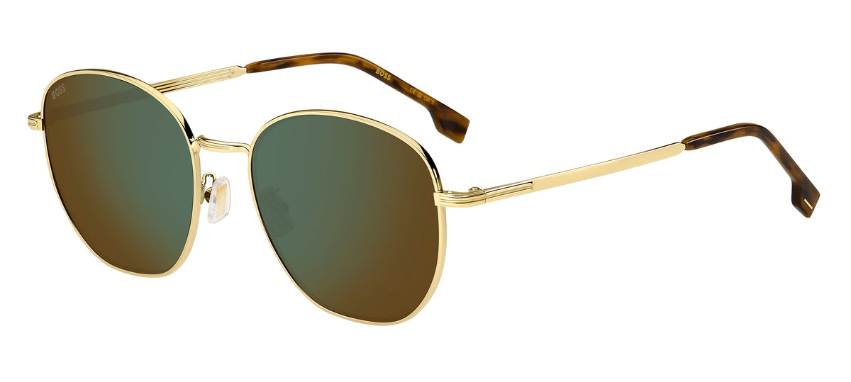 BOSS 1671/F/SK Gold/ Green Mirror