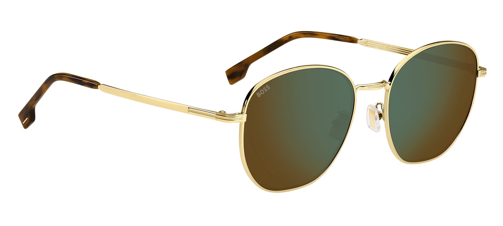 BOSS 1671/F/SK Gold/ Green Mirror