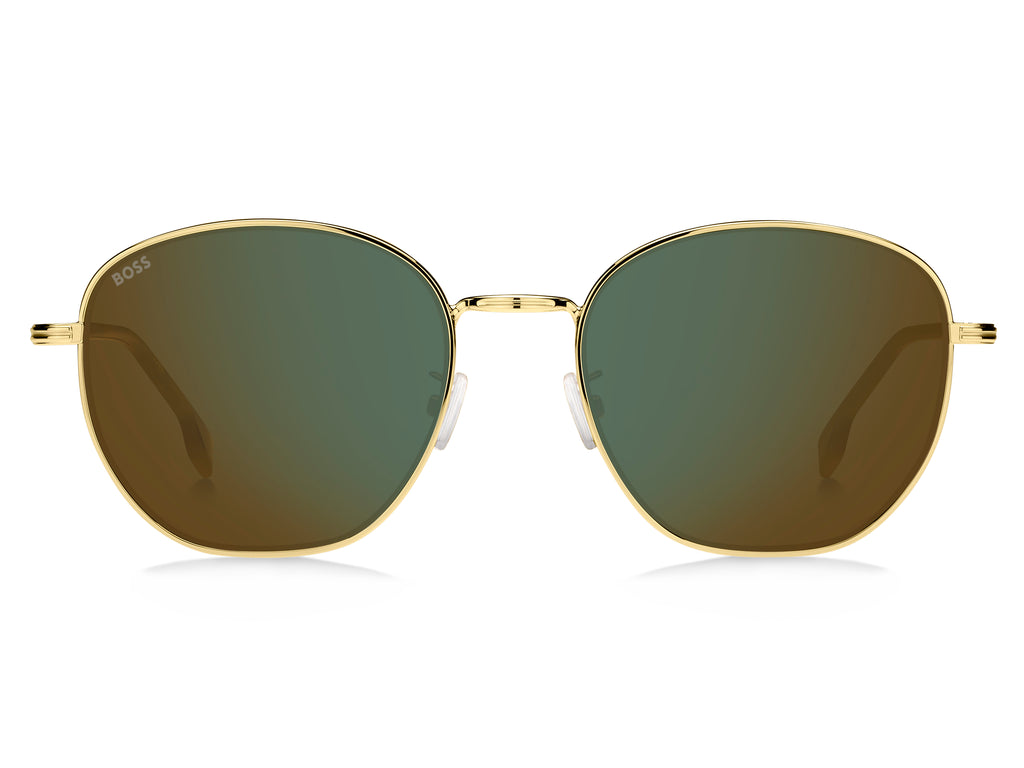 BOSS 1671/F/SK Gold/ Green Mirror