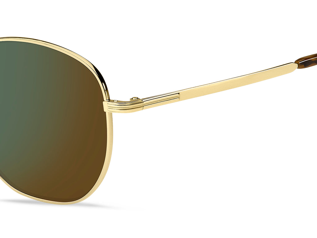 BOSS 1671/F/SK Gold/ Green Mirror