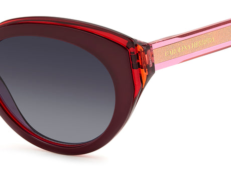 Carolina Herrera HER 0250/S Burgundy Pink/ Dark Grey Shaded Lens